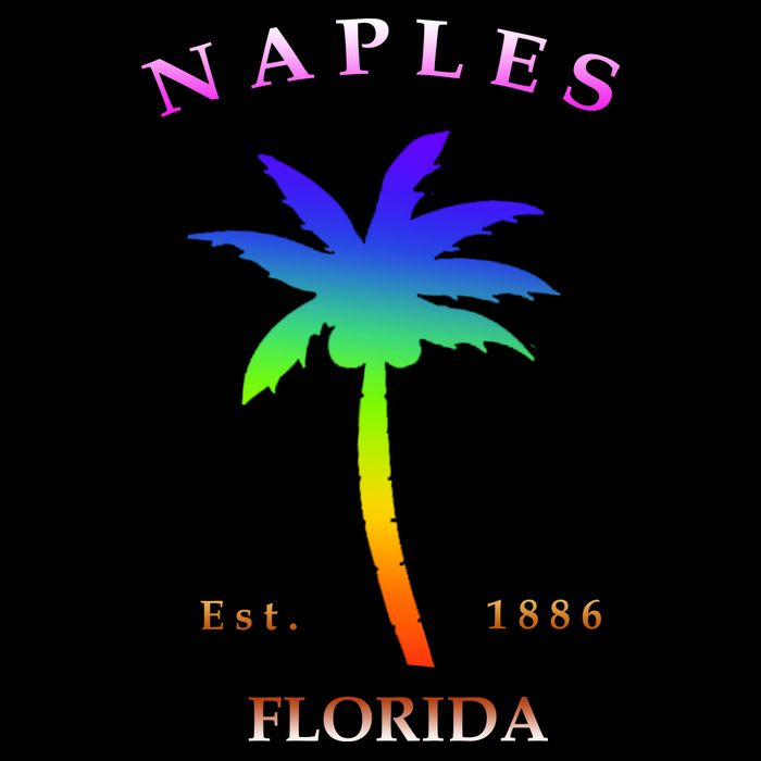 Retro Cool Original Naples Florida Beach Palm Tree Gift City Backpack