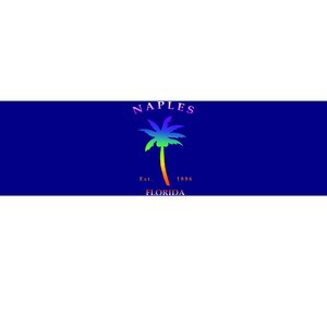 Retro Cool Original Naples Florida Beach Palm Tree Gift Bumper Sticker