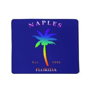 Retro Cool Original Naples Florida Beach Palm Tree Gift Mousepad