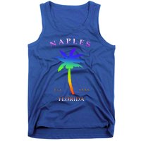 Retro Cool Original Naples Florida Beach Palm Tree Gift Tank Top