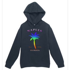 Retro Cool Original Naples Florida Beach Palm Tree Gift Urban Pullover Hoodie