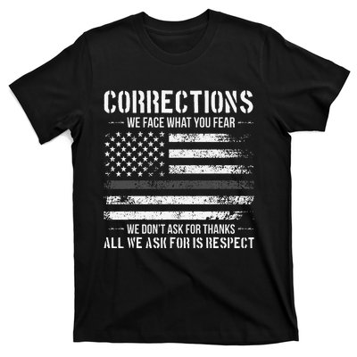 Respect Correctional Officer Proud Corrections Officer T-Shirt