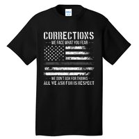 Respect Correctional Officer Proud Corrections Officer Tall T-Shirt