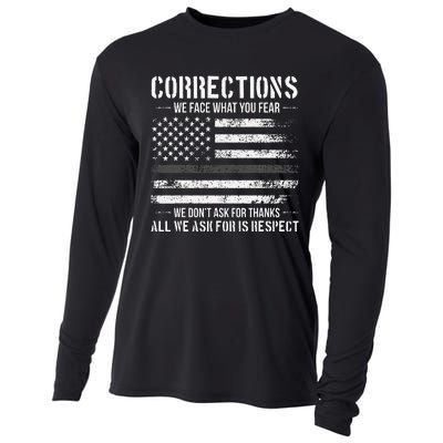 Respect Correctional Officer Proud Corrections Officer Cooling Performance Long Sleeve Crew