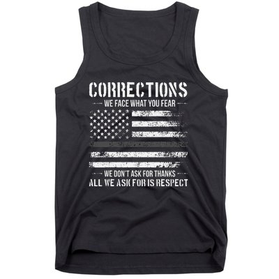 Respect Correctional Officer Proud Corrections Officer Tank Top