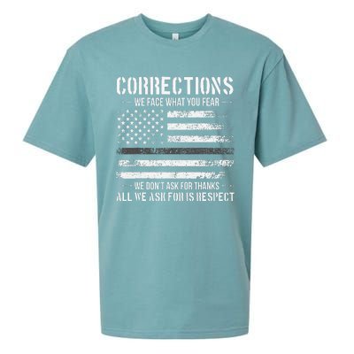 Respect Correctional Officer Proud Corrections Officer Sueded Cloud Jersey T-Shirt