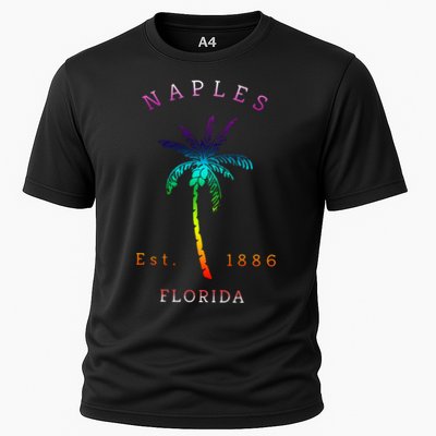 Retro Cool Original Naples Florida Beach Palm Tree Performance Shirt