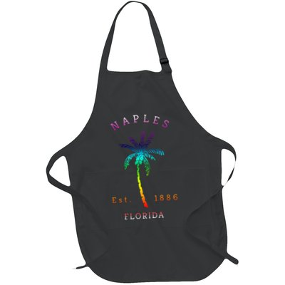 Retro Cool Original Naples Florida Beach Palm Tree Apron