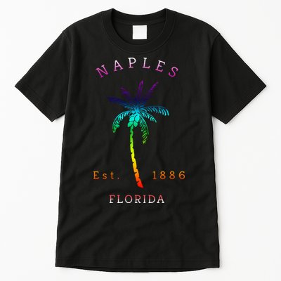 Retro Cool Original Naples Florida Beach Palm Tree Tall T-Shirt