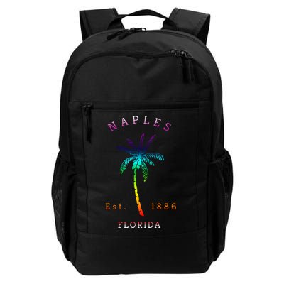 Retro Cool Original Naples Florida Beach Palm Tree Backpack