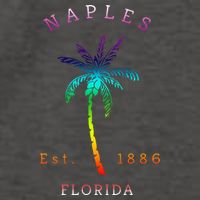 Retro Cool Original Naples Florida Beach Palm Tree Vector Backpack