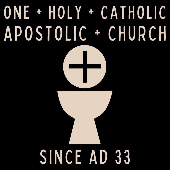 Roman Catholic One Holy Catholic Apostolic Church Womens T-Shirt