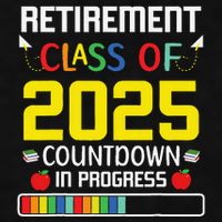 Retirement Class Of 2025 Count Down Progress Retired Teacher Ladies PosiCharge Tri-Blend Wicking Tank