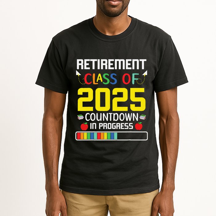 Retirement Class Of 2025 Count Down Progress Retired Teacher Tall T-Shirt