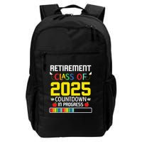 Retirement Class Of 2025 Count Down Progress Retired Teacher Backpack
