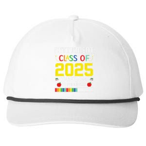 Retirement Class Of 2025 Count Down Progress Retired Teacher Snapback Five-Panel Rope Hat