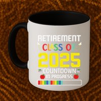 Retirement Class Of 2025 Count Down Progress Retired Teacher Mug