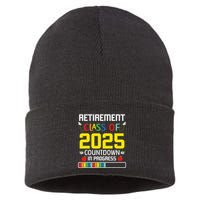 Retirement Class Of 2025 Count Down Progress Retired Teacher Sustainable Knit Beanie