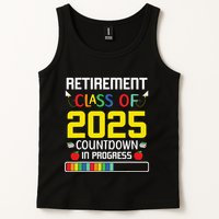 Retirement Class Of 2025 Count Down Progress Retired Teacher Tank Top