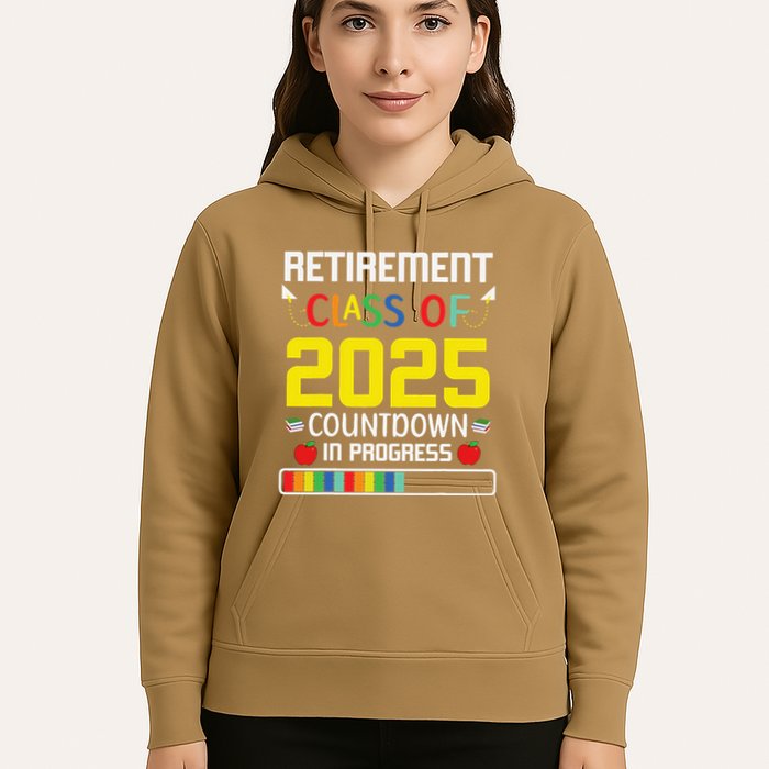 Retirement Class Of 2025 Count Down Progress Retired Teacher Hoodie