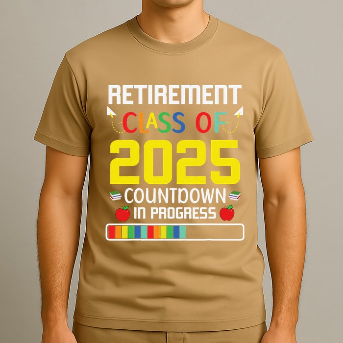 Retirement Class Of 2025 Count Down Progress Retired Teacher T-Shirt