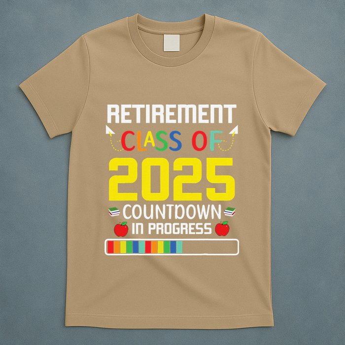 Retirement Class Of 2025 Count Down Progress Retired Teacher T-Shirt