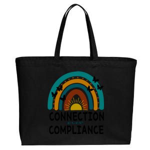 Rainbow Connection Over Compliance Sped Teacher Cotton Canvas Jumbo Tote