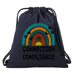 Rainbow Connection Over Compliance Sped Teacher Drawstring Bag