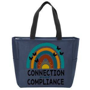 Rainbow Connection Over Compliance Sped Teacher Zip Tote Bag