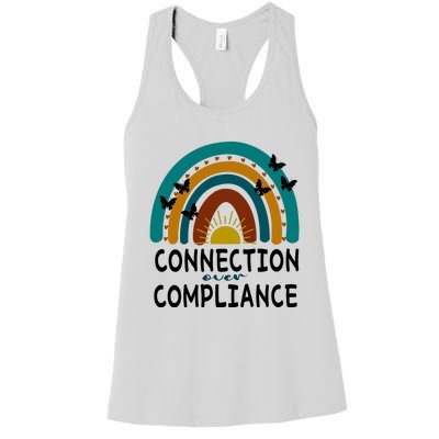 Rainbow Connection Over Compliance Sped Teacher Women's Racerback Tank