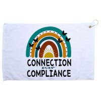 Rainbow Connection Over Compliance Sped Teacher Grommeted Golf Towel