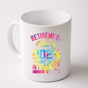 Retirement Class Of 2024 Count Down Progress Retired Teacher Coffee Mug