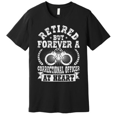 Retired Correctional Officer Apparel Best Officers Funny Premium T-Shirt