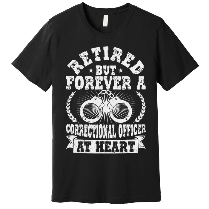 Retired Correctional Officer Apparel Best Officers Funny Premium T-Shirt