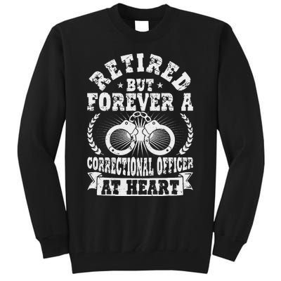 Retired Correctional Officer Apparel Best Officers Funny Tall Sweatshirt