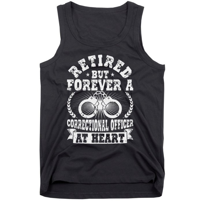 Retired Correctional Officer Apparel Best Officers Funny Tank Top