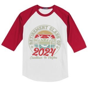 Retirement Class Of 2024 Countdown In Progress Kids Colorblock Raglan Jersey