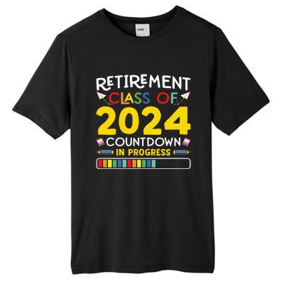 Retirement Class Of 2024 Countdown In Progress Funny Retired Tall Fusion ChromaSoft Performance T-Shirt