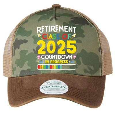 Retirement Class Of 2025 Countdown In Progress Teacher Gift Legacy Tie Dye Trucker Hat