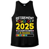 Retirement Class Of 2025 Countdown In Progress Teacher Gift Ladies PosiCharge Tri-Blend Wicking Tank