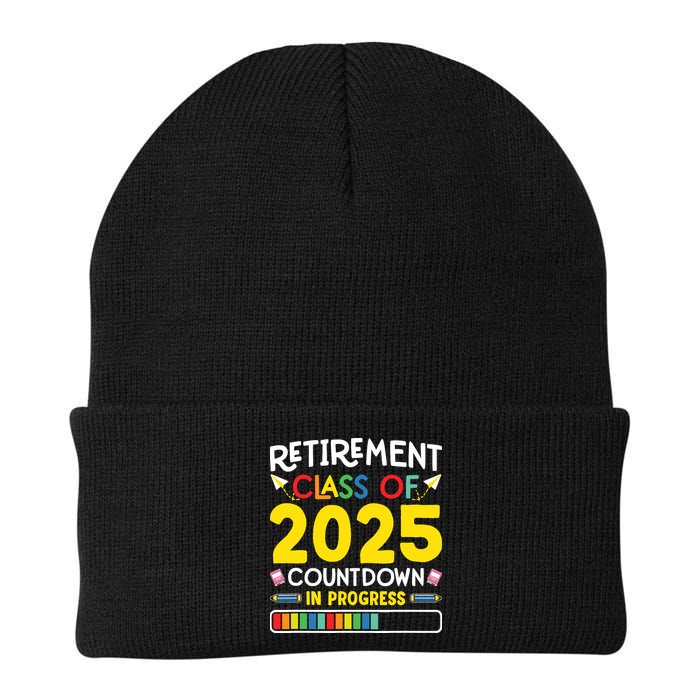 Retirement Class Of 2025 Countdown In Progress Teacher Gift Beanie