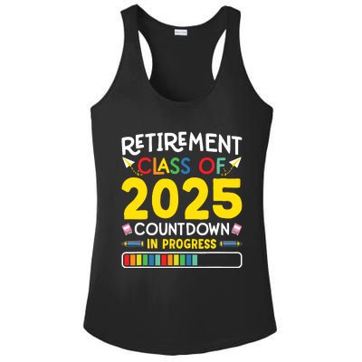 Retirement Class Of 2025 Countdown In Progress Teacher Gift Ladies PosiCharge Competitor Racerback Tank