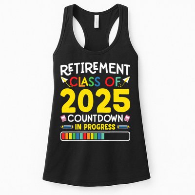 Retirement Class Of 2025 Countdown In Progress Teacher Gift Womens Tank Top