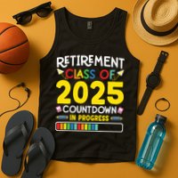 Retirement Class Of 2025 Countdown In Progress Teacher Gift Tank Top