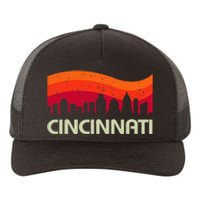 Retro Cincinnati Ohio City Skyline Vintage Travel Souvenir Yupoong Adult 5-Panel Trucker Hat