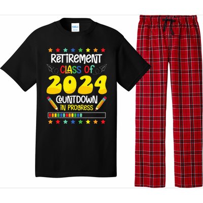 Retirement Class Of 2024 Countdown In Progress Funny Teacher Pajama Set