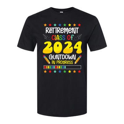 Retirement Class Of 2024 Countdown In Progress Funny Teacher Softstyle CVC T-Shirt