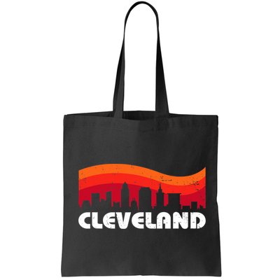 Retro Cleveland Ohio City Skyline Vintage CLE Souvenir Bag