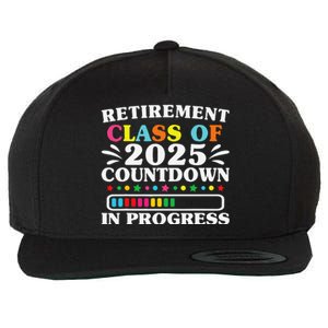 Retirement Class Of 2025 Countdown In Progress Funny Retired Wool Snapback Cap