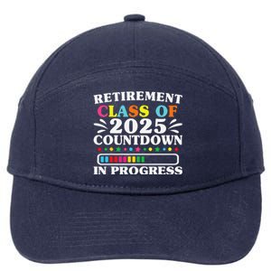 Retirement Class Of 2025 Countdown In Progress Funny Retired 7-Panel Snapback Hat